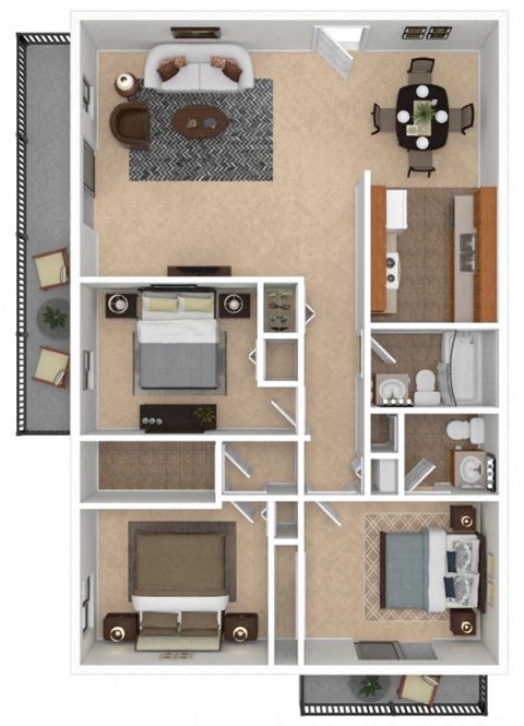 a floor plan of a house with a living room and a dining room